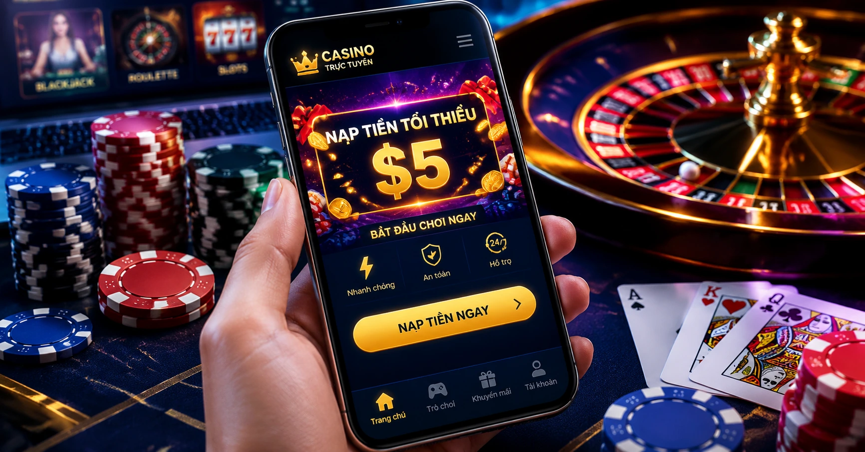 Khám Phá 5 $ Deposit Casino – Sân Chơi Đầu Tư Nhỏ, Trải Nghiệm Lớn - image 2 Khám Phá 5 $ Deposit Casino – Sân Chơi Đầu Tư Nhỏ, Trải Nghiệm Lớn - image 2